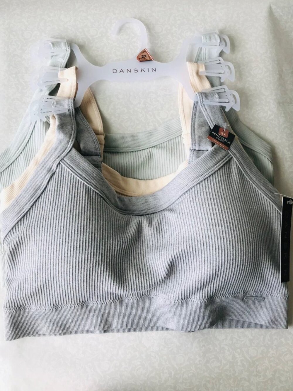 Danskin Intimates  Seamless BRAS, Removable Pads , 3-set ,Size : 2XL MSRP: $54